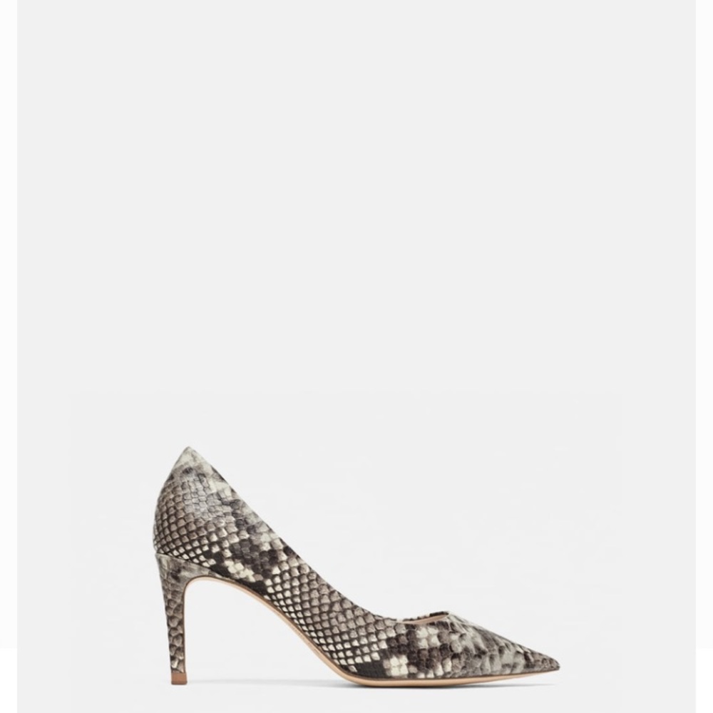 Zara leather pumps